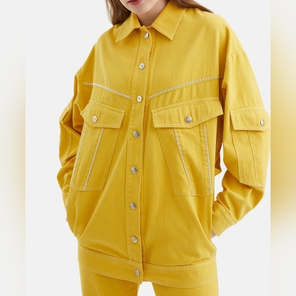 Nocturne Oversized Studded Jean Jacket XS - Picture 9 of 15